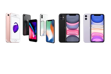 Apple iPhone 7, 8, X, 11 or 11 Pro - 32GB to 128GB - 7 Colours!