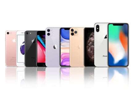 Apple iPhone 7, 8, X, 11 or 11 Pro - 32GB to 128GB - 7 Colours!