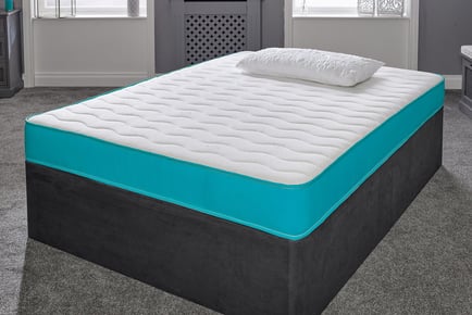 A Memory Foam Spring Open Coil Mattress, King