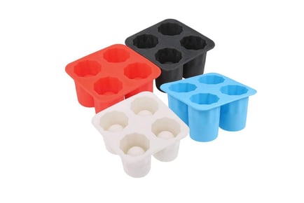 2 Silicone Ice Cup Trays - 4 Colours!