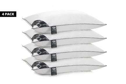 Hungarian goose feather and down pillows x 4