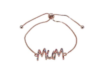 Multi-coloured Crystal Mum Bracelet