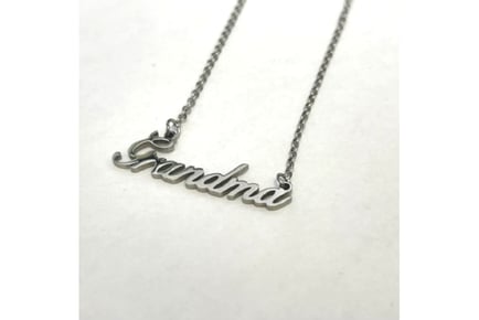 Stainless Steel Grandma Pendant Necklace