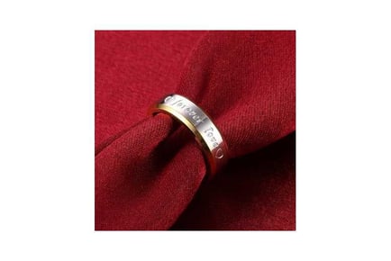 Two Tone Forever Love Ring