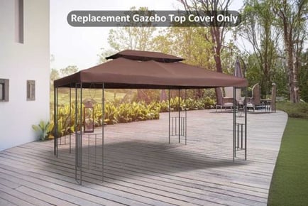 Outsunny Gazebo Replacement Canopy Top Cover