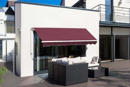 Outsunny Manual Retractable Awning