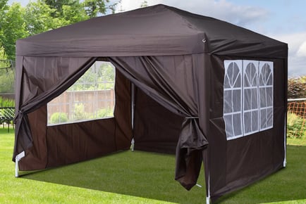 Outsunny Pop Up Garden Leisure Gazebo Marquee, 3x3m, White