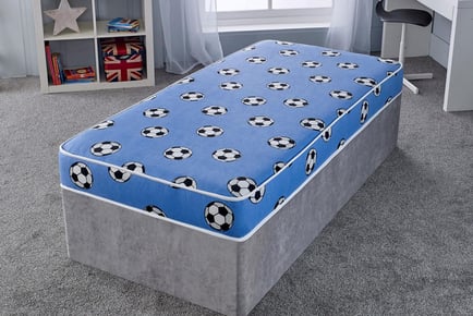 Kid's Football Open Sprung Mattress - Single or Small Double