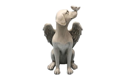 Angel Dog Memorial Statue