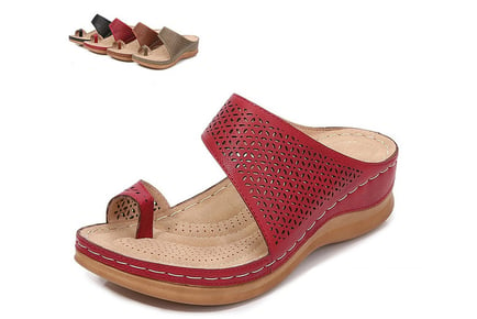 Bunion Support Platform Sandals - 6 Sizes & 4 Colours!