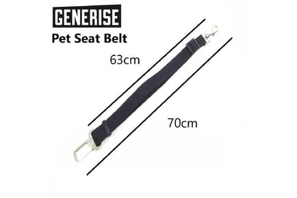 Pet Seat Belts - Black, Red or Blue