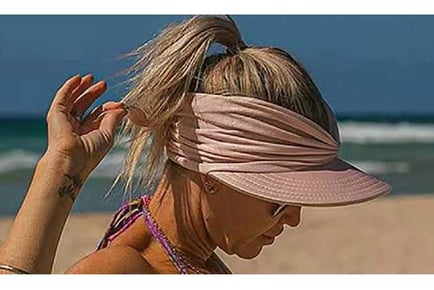 Empty top sun protection elastic sun hat