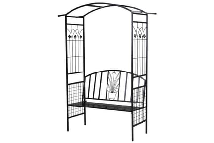 Outsunny Steel Outdoor Arch w/ Bench
