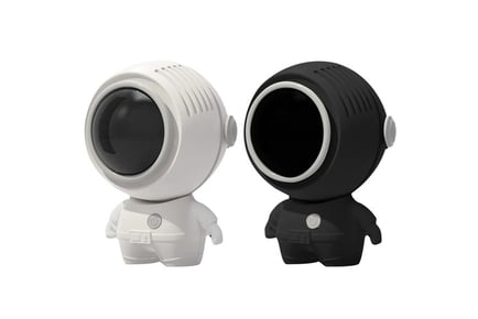 Portable Mini Astronaut Bladeless Neck Fan - White or Black!