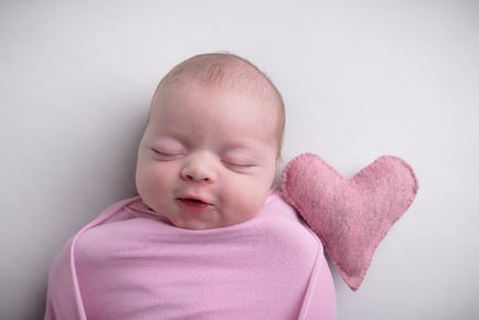 Newborn Photoshoot, £100 Wall Art Voucher & Framed & Digital Photo - Wall Art Voucher