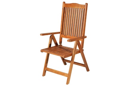 Outsunny 5-Position Acacia Wood Chair