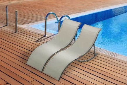 Outsunny 2 S-shaped Lounge Chair