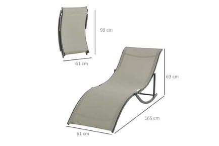 Outsunny 2 S-shaped Lounge Chair