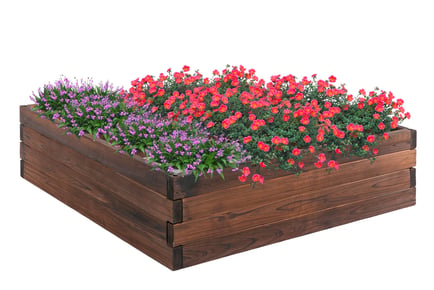 Outsunny Wooden Raised Garden Bed