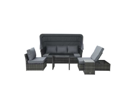 Outsunny 5 PCS Outdoor Rattan Sofa Sets