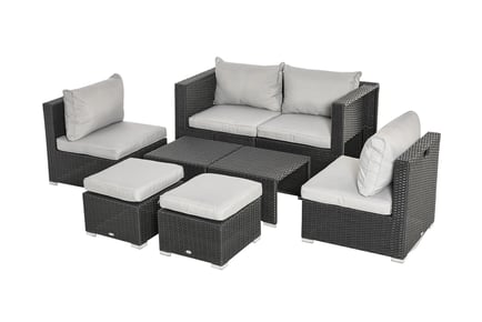 Outsunny 8 Piece PE Rattan Dining Set