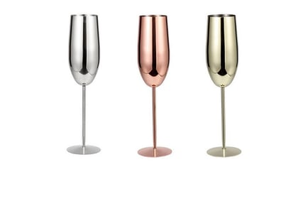 Premium Shatterproof Champagne Flutes - 3 Options