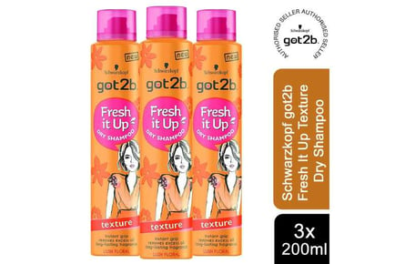 200ml Schwarzkopf got2b Dry Shampoo