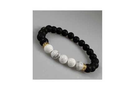 Unisex chakra White bead bracelet
