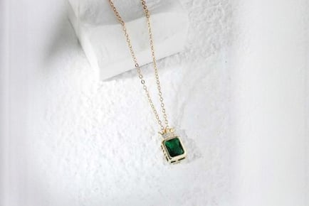 Emerald Green Crystal Necklace