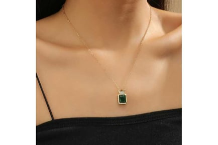 Emerald Green Crystal Necklace