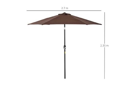 Outsunny Patio Parasol Tilt Crank