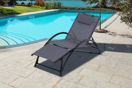 Outsunny Adjustable Sun Lounger