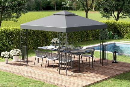 Outsunny 3 x 3m Garden Steel Gazebo