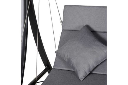 Outsunny 3 Seater Swing Chair - Grey!