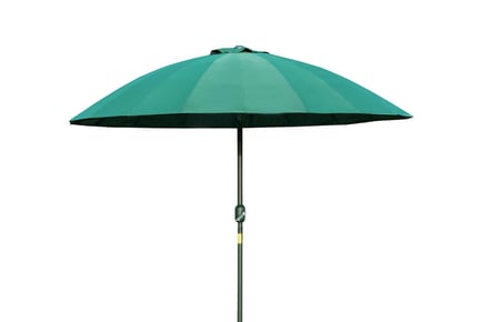 Outsunny 255cm Parasol in Elegant Dark Green