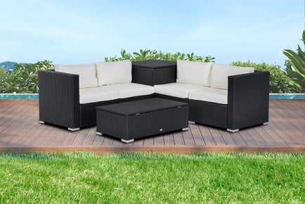 Outsunny 6-Piece Luxury Rattan Sofa Set