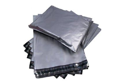 100 Grey Postal Mailing Bags - 4 Sizes