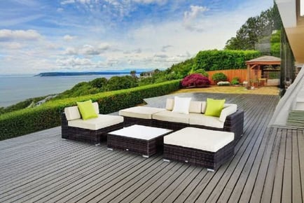 Outsunny Elegant Rattan Garden Furniture Set