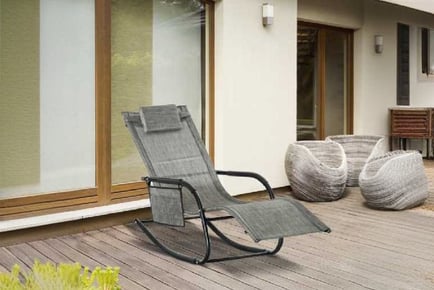 Outsunny Mesh Rocking Recliner Seat