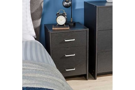 Stratford 3 Drawer Bedside