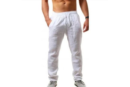 Cotton & Linen Men's casual pants
