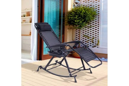 Outsunny Zero-Gravity Rocking Chair