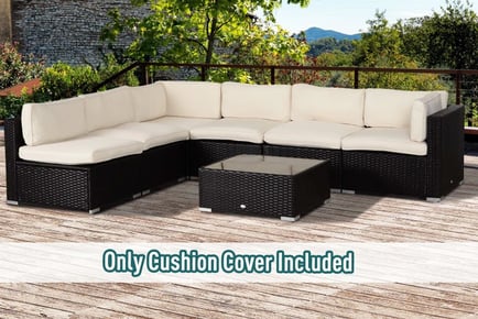 Outsunny 12Pce Cushion Cover Rattan set - 48Hr Delivery