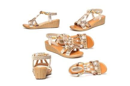 Bohemian Platform Sandals - 5 Sizes & 2 Colours!