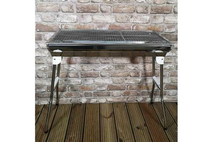 Large Stainless Steel Charcoal BBQ Grill