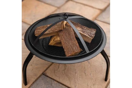 Round Fire Bowl Pit BBQ Wood Burner