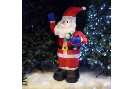 4ft Inflatable Santa Indoor Outdoor 3LED