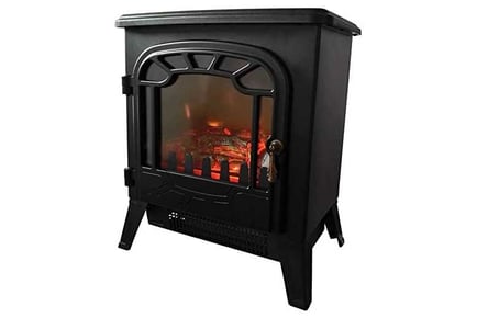 Electric Fire Black Portable Heating