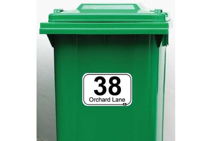 Personalised Rectangular Bin Stickers