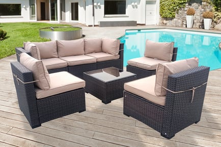 Paris Rattan Interchangeable 6-seater Garden Furniture Set